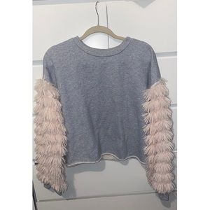 Plus Cropped Sweatshirt